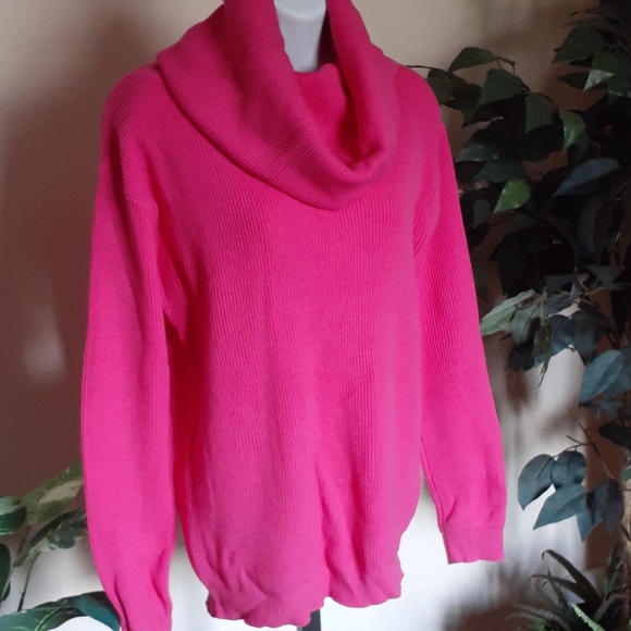 Joe Fresh Cowl Neck Pink Sweater Sz Small - Picture 3 of 7